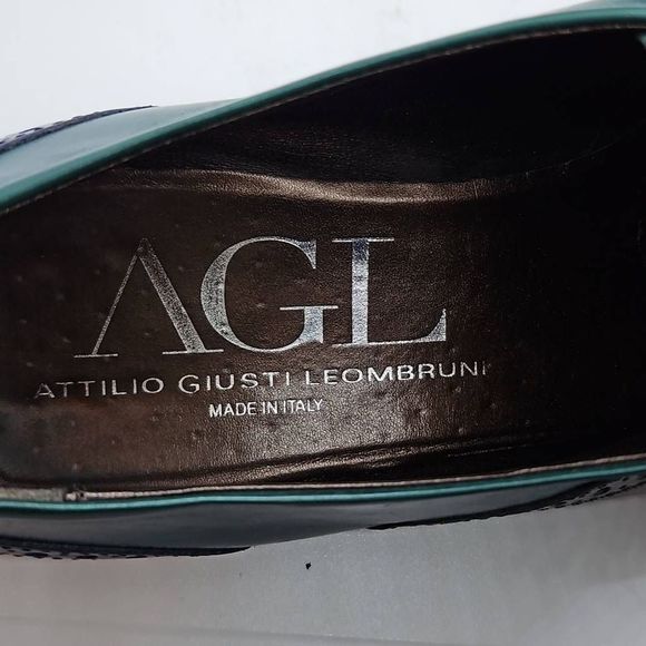 AGL Attillo Giusti Leombruni Size 40 Multicolored Wingtip Oxfords - Picture 9 of 11